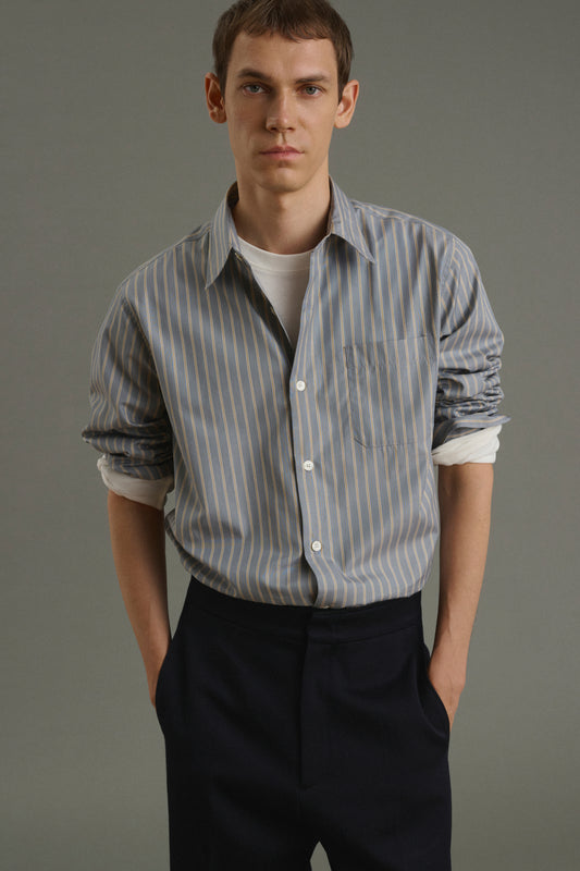 Chemise Glenn - Anthracite/Bronze - Coton - Homme