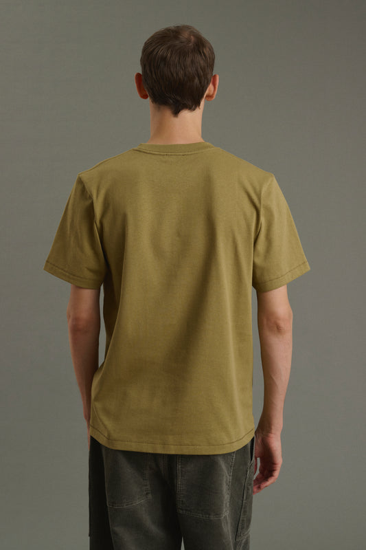 Tee-Shirt Owen - Kaki Clair - Coton - Homme