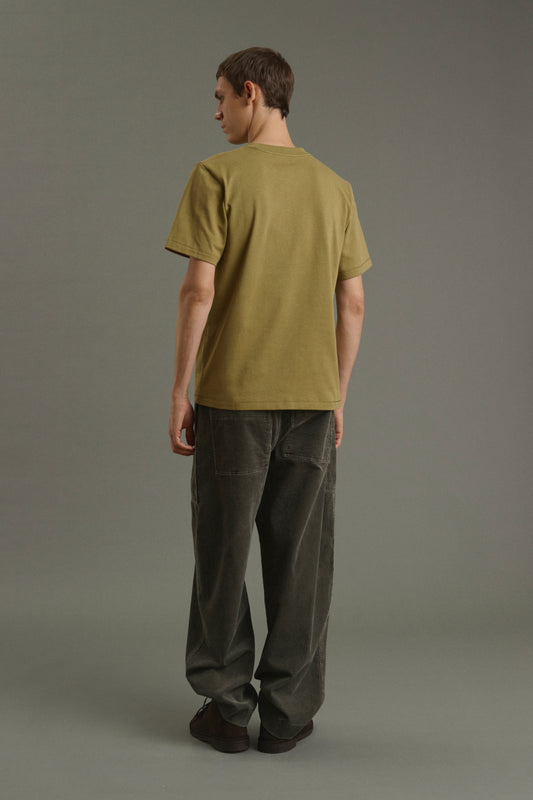 Tee-Shirt Owen - Kaki Clair - Coton - Homme