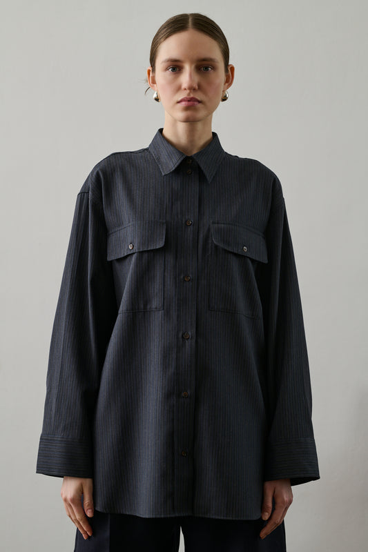 Chemise Filipa - Gris/Bleu - Femme