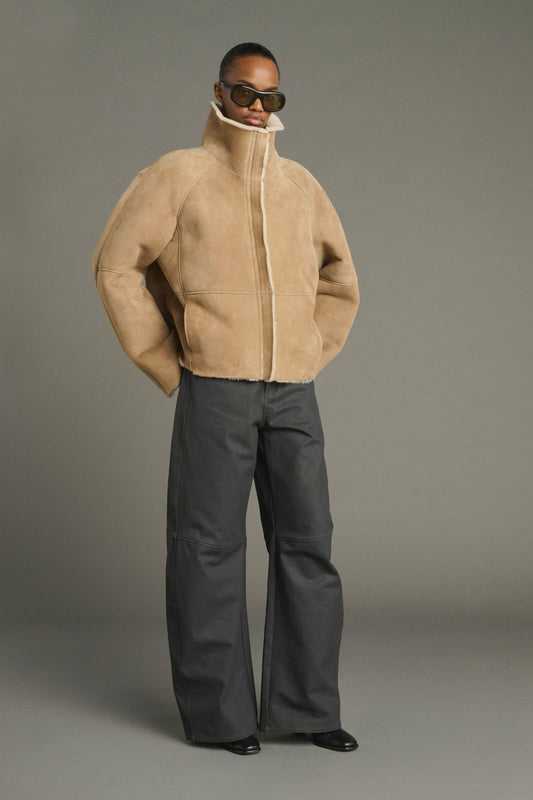 Manteau Kleber - Beige - Cuir - Femme