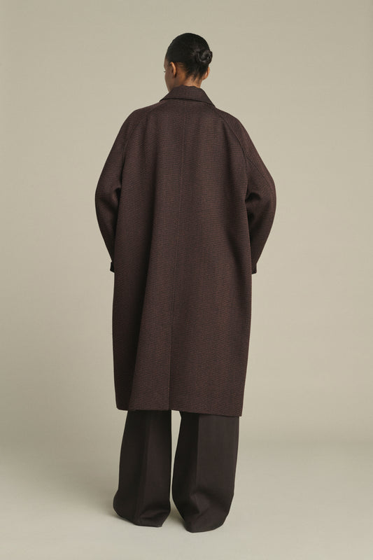 Manteau Leandre - Marron/Noir - Laine - Femme