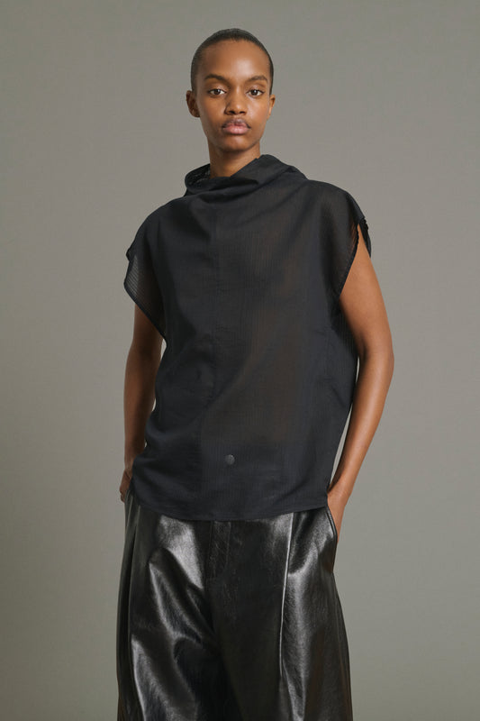 Blouse Izumi - Noir - Coton - Femme