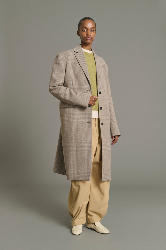 Manteau Lincoln - Marron/Beige - Laine - Femme