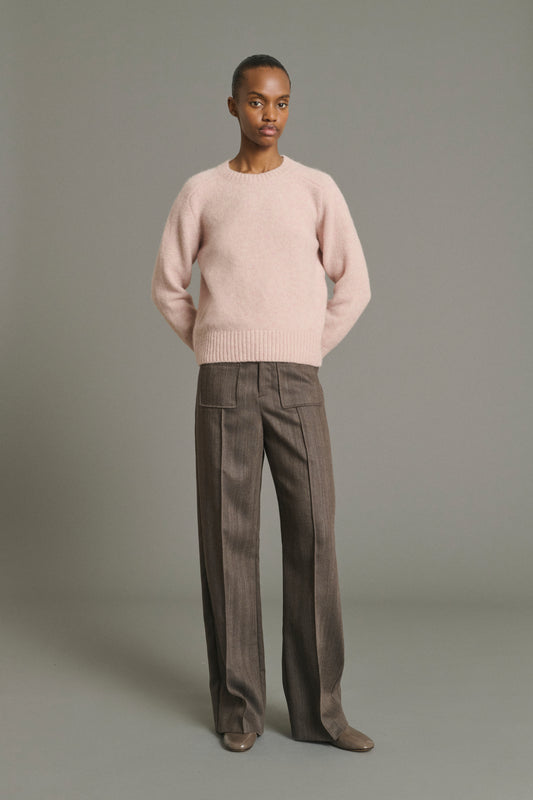 Pull Envie - Rose Pâle - Laine - Femme