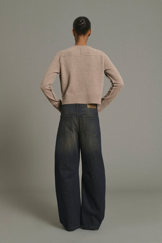 Cardigan Virginia - Beige Chiné - Laine Mérinos - Femme