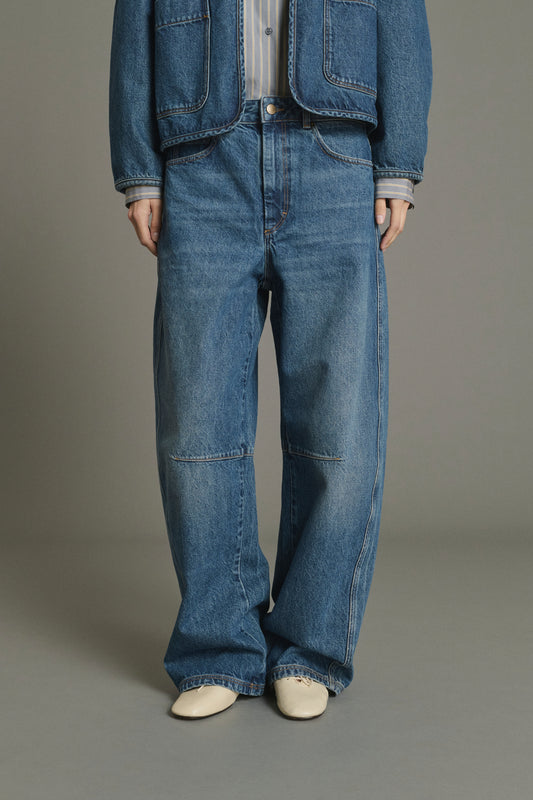 Jean Eliott - Bleu Denim Ample Femme - Soeur