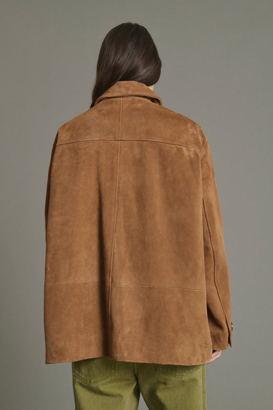 Veste Vincenzo - Naturel Croûte de Cuir Femme - Soeur