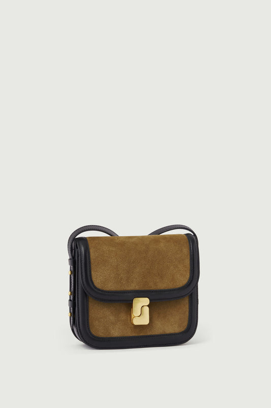 Sac Bellissima Mini - Bronze/Noir - Cuir - Femme