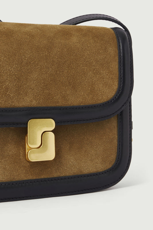 Sac Bellissima Mini - Bronze/Noir - Cuir - Femme