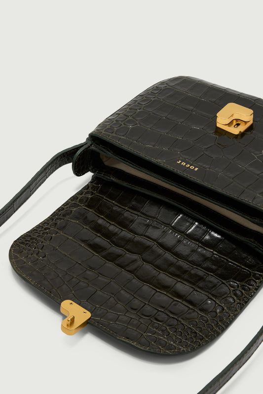 Sac Bellissima Mini - Vert Olive - Cuir - Femme