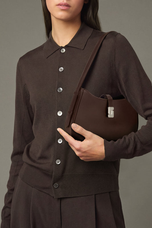 Sac Bonnie - Chocolat Cuir Box Boucle S - Soeur