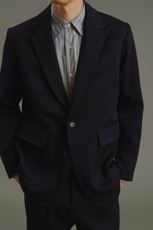 Veste Clement - Dark Navy - Laine - Homme
