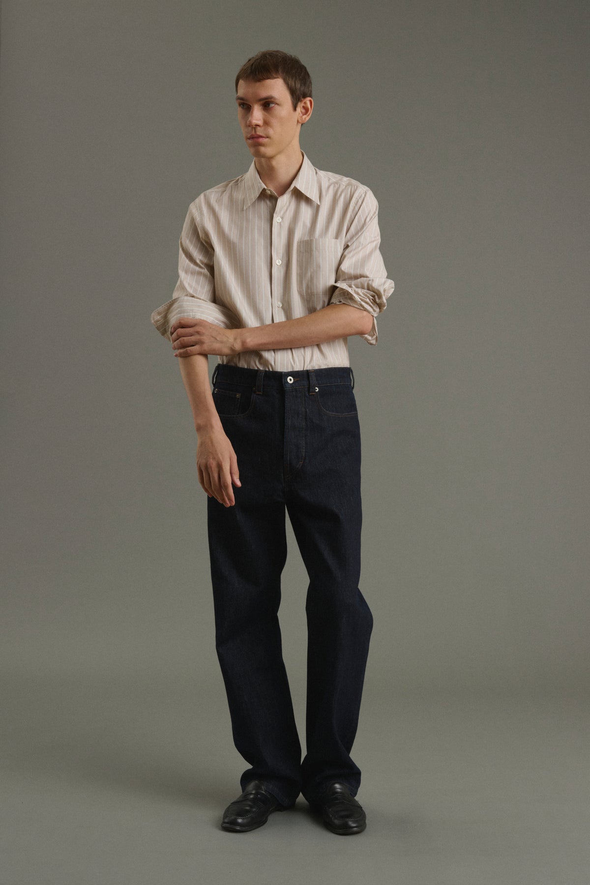Jean Tom - Bleu Brut - Coton - Homme vue 1