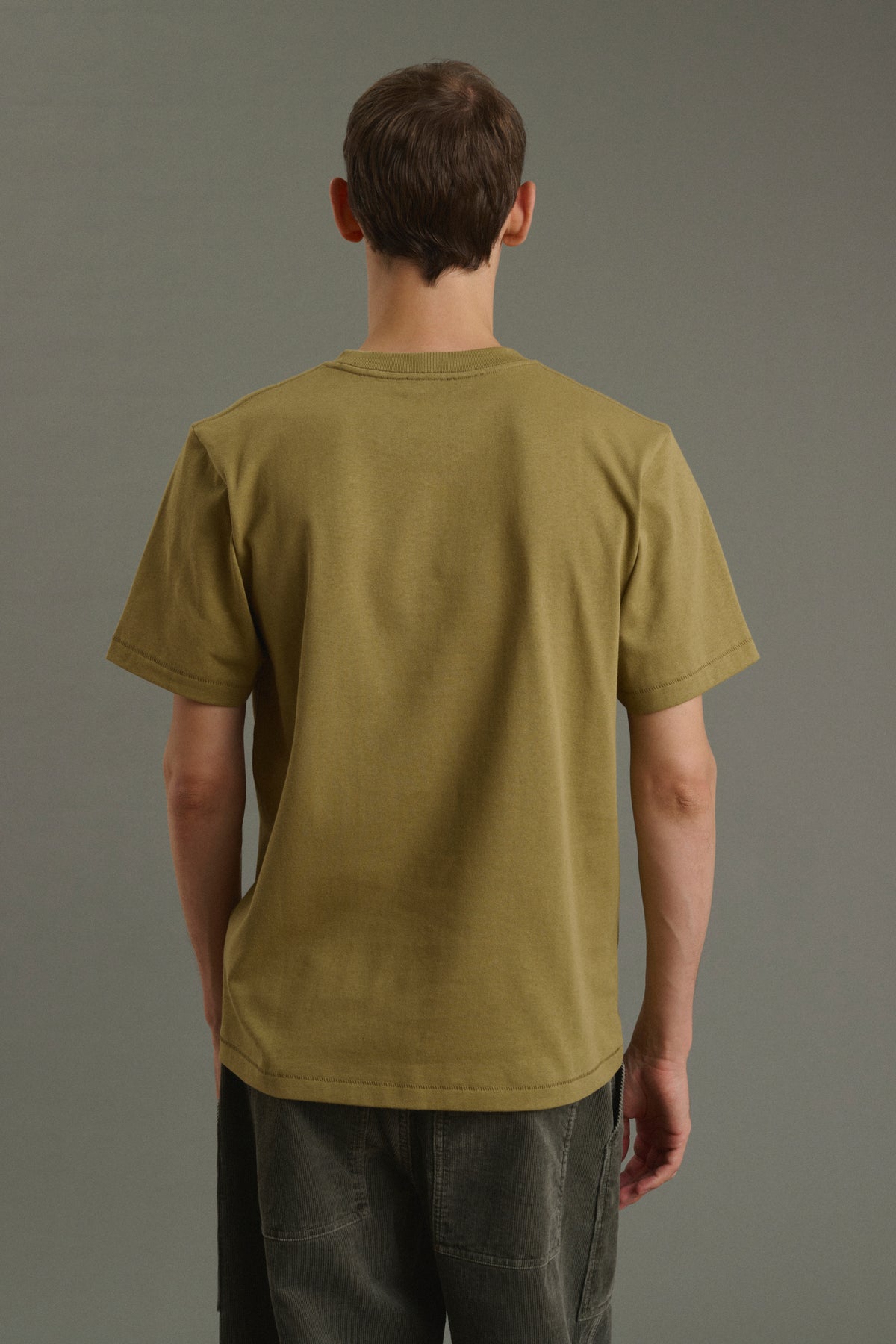 Tee-Shirt Owen - Kaki Clair - Coton - Homme