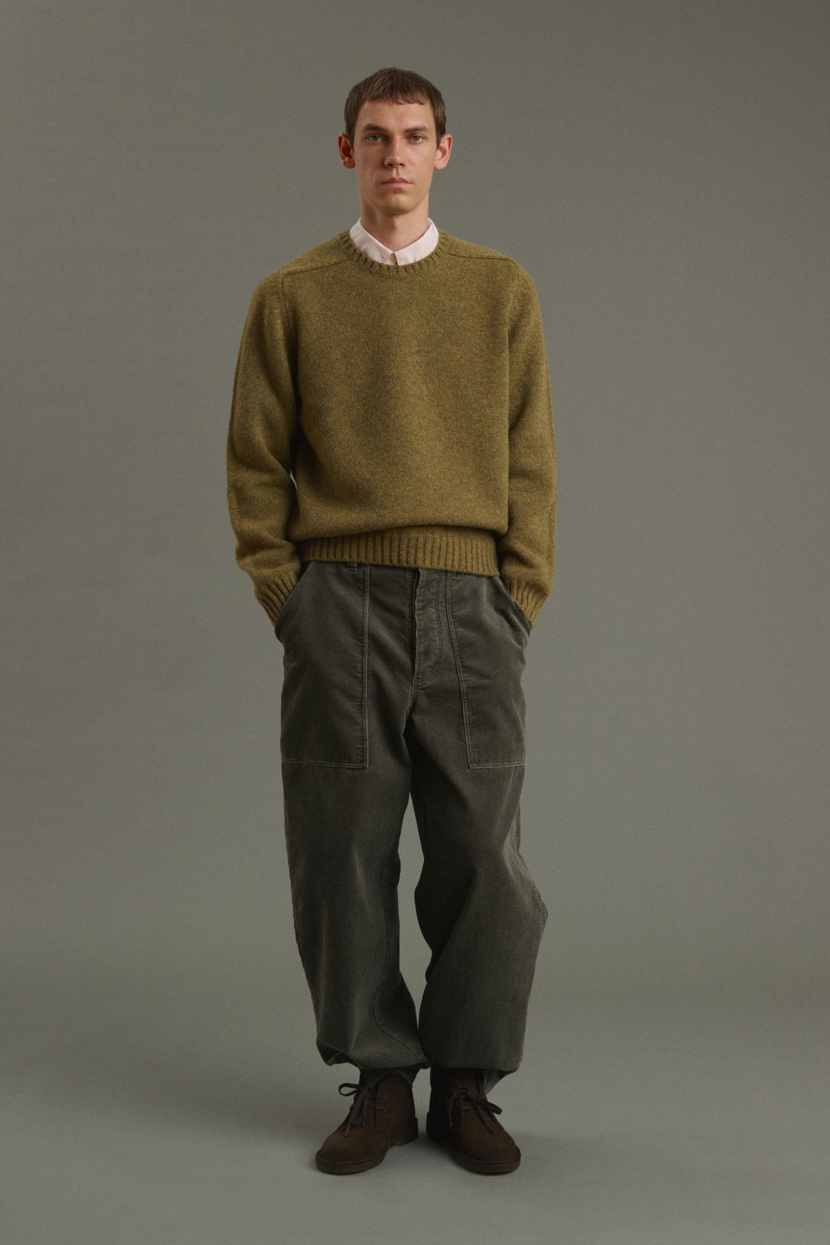 Pantalon Kurtis - Gris Vert - Coton - Homme vue 1
