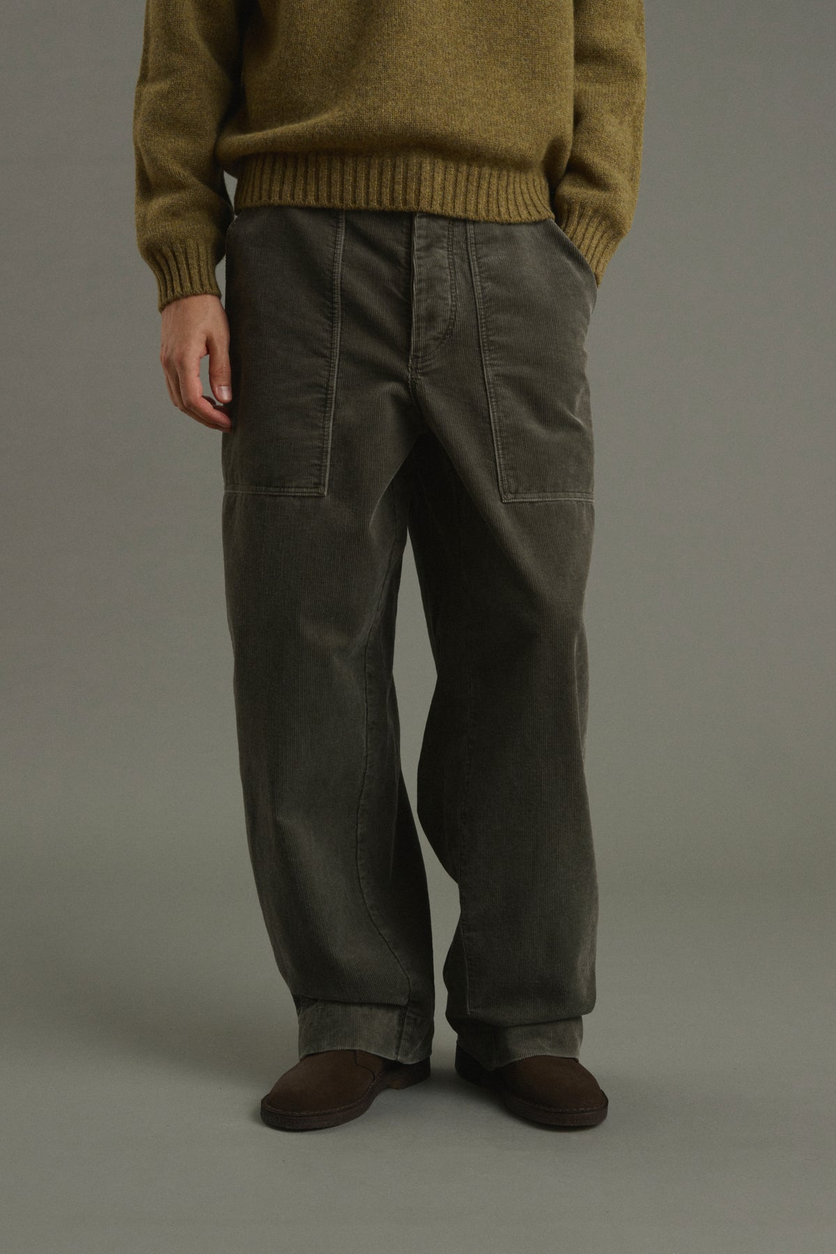 Pantalon Kurtis - Gris Vert - Coton - Homme