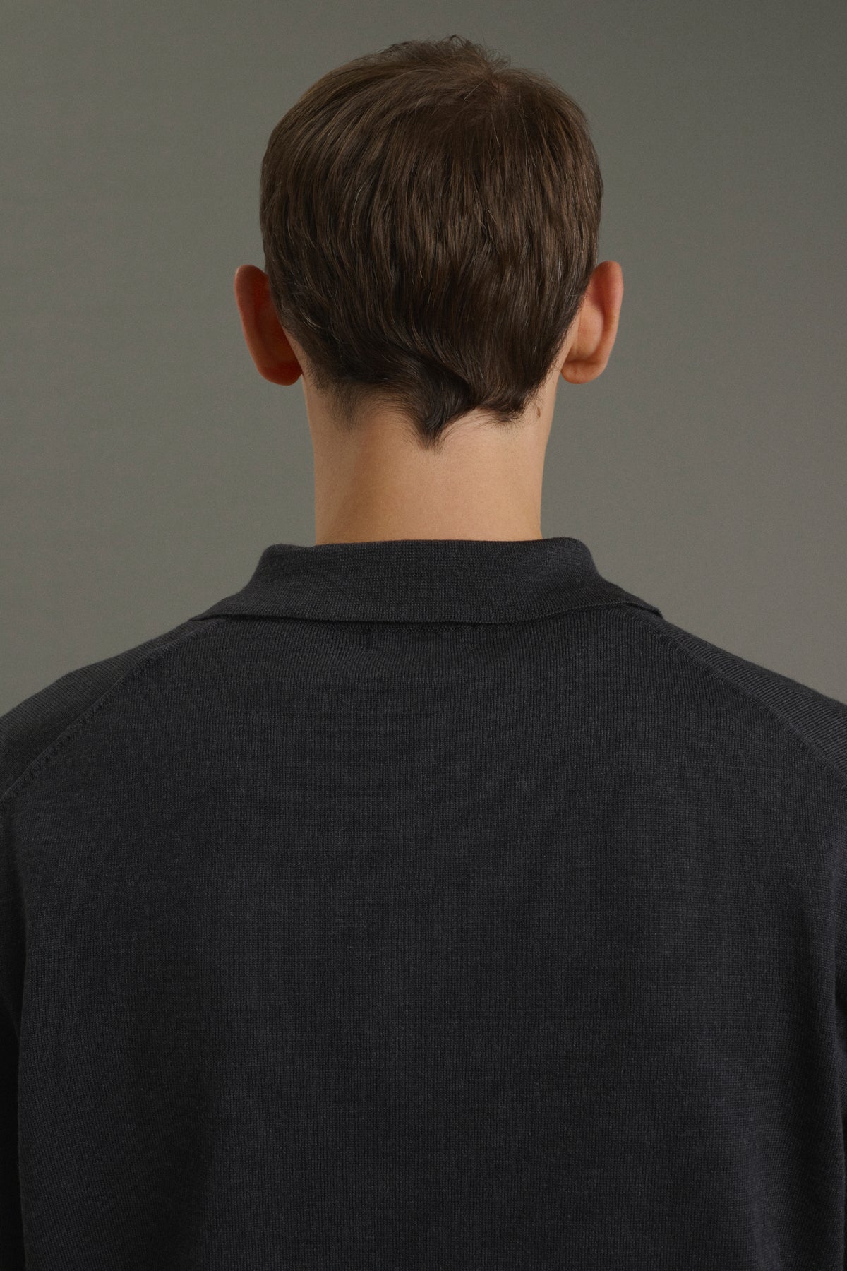 Pull Etienne - Gris Anthracite - Laine Mérinos - Homme vue 5