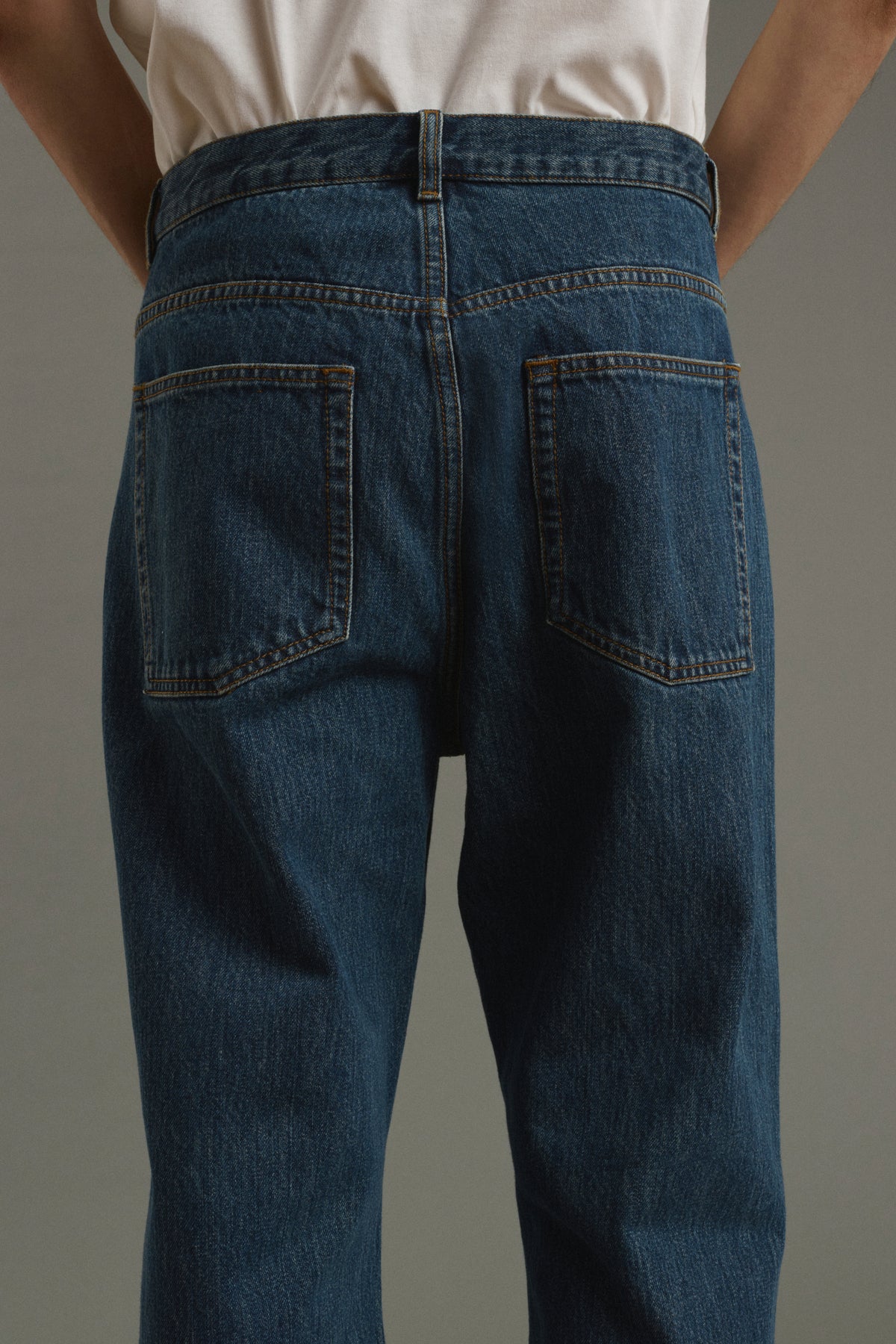 Jean Tom - Denim Bleu Délavé - Coton - Homme vue 5