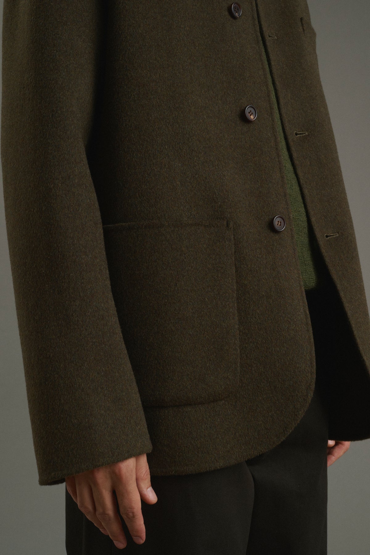 Veste Eole - Kaki Chiné - Double Face - Homme