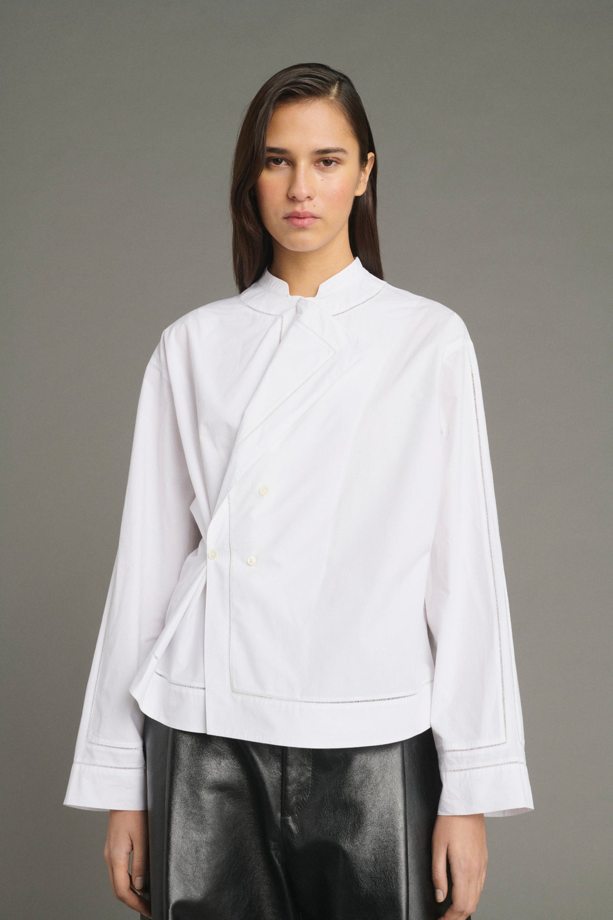 Blouse Lorraine - Blanc - Coton - Femme vue 3