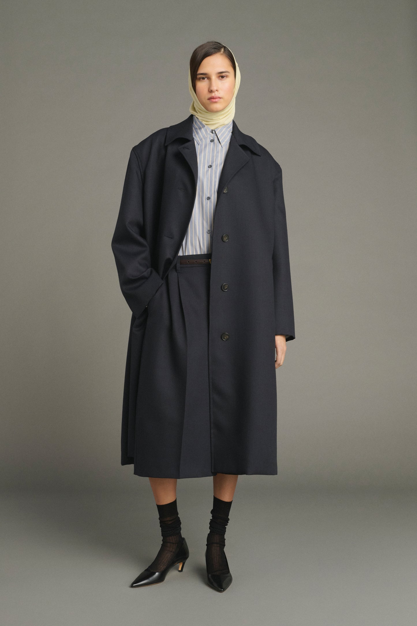 Manteau Liam - Deep Navy - Laine - Femme