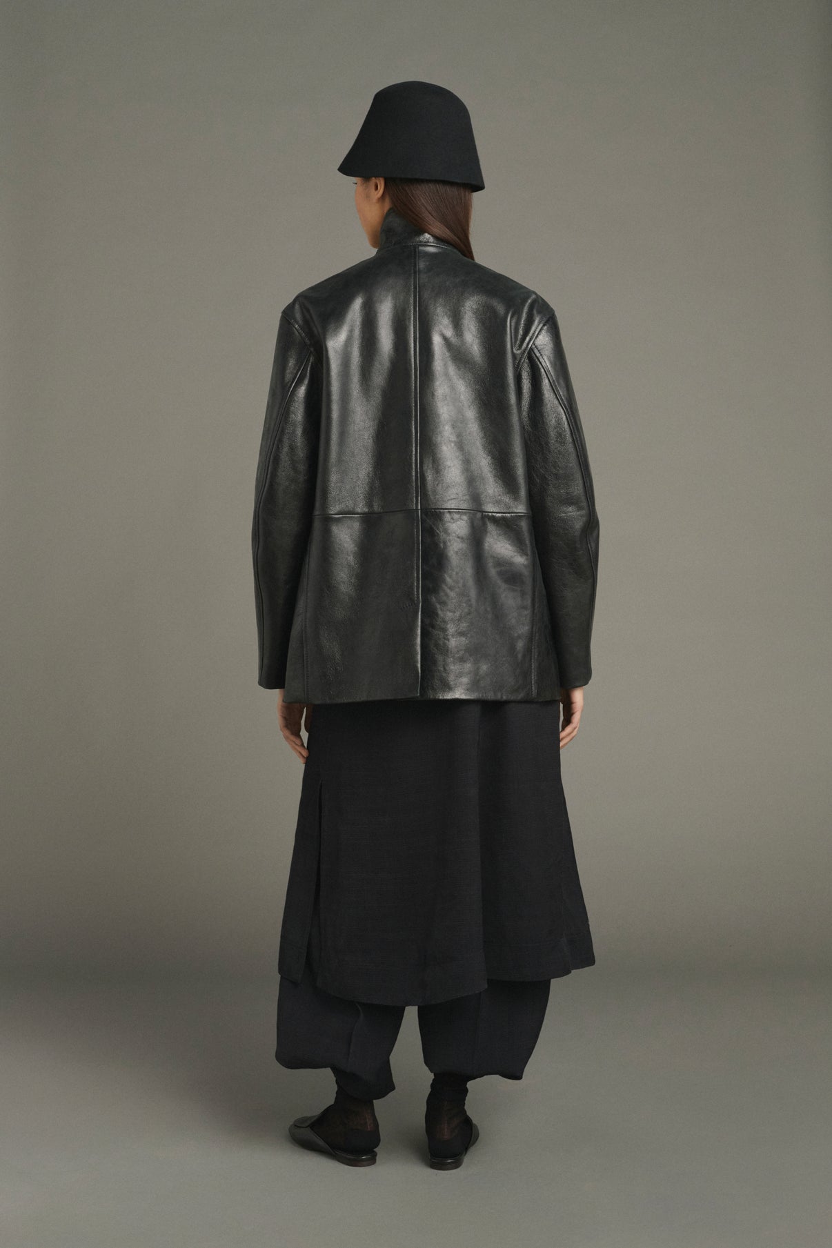 Veste Luciano - Noir - Cuir - Femme vue 2