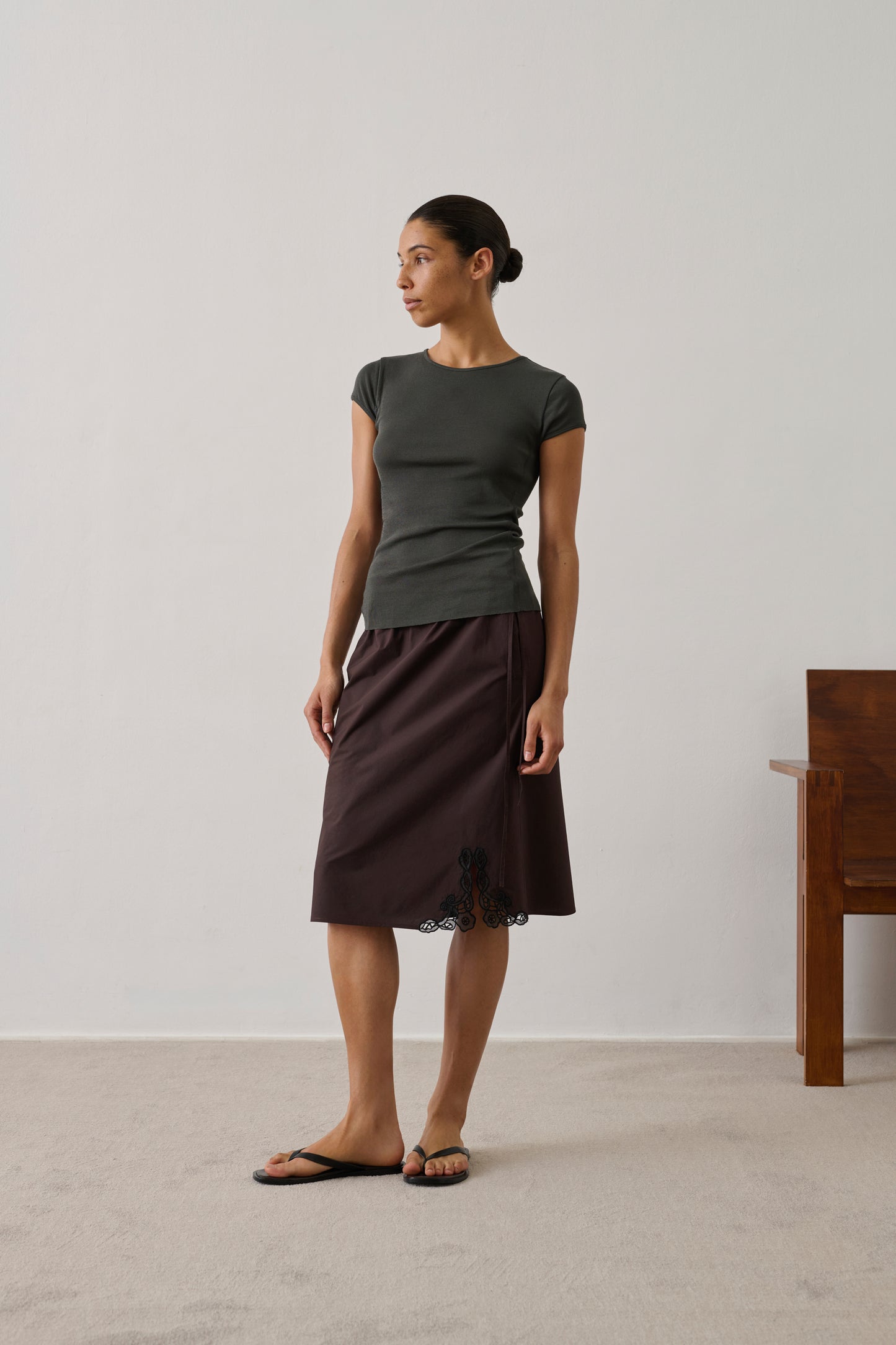 Tee-Shirt Indra - Vert De Gris - Femme