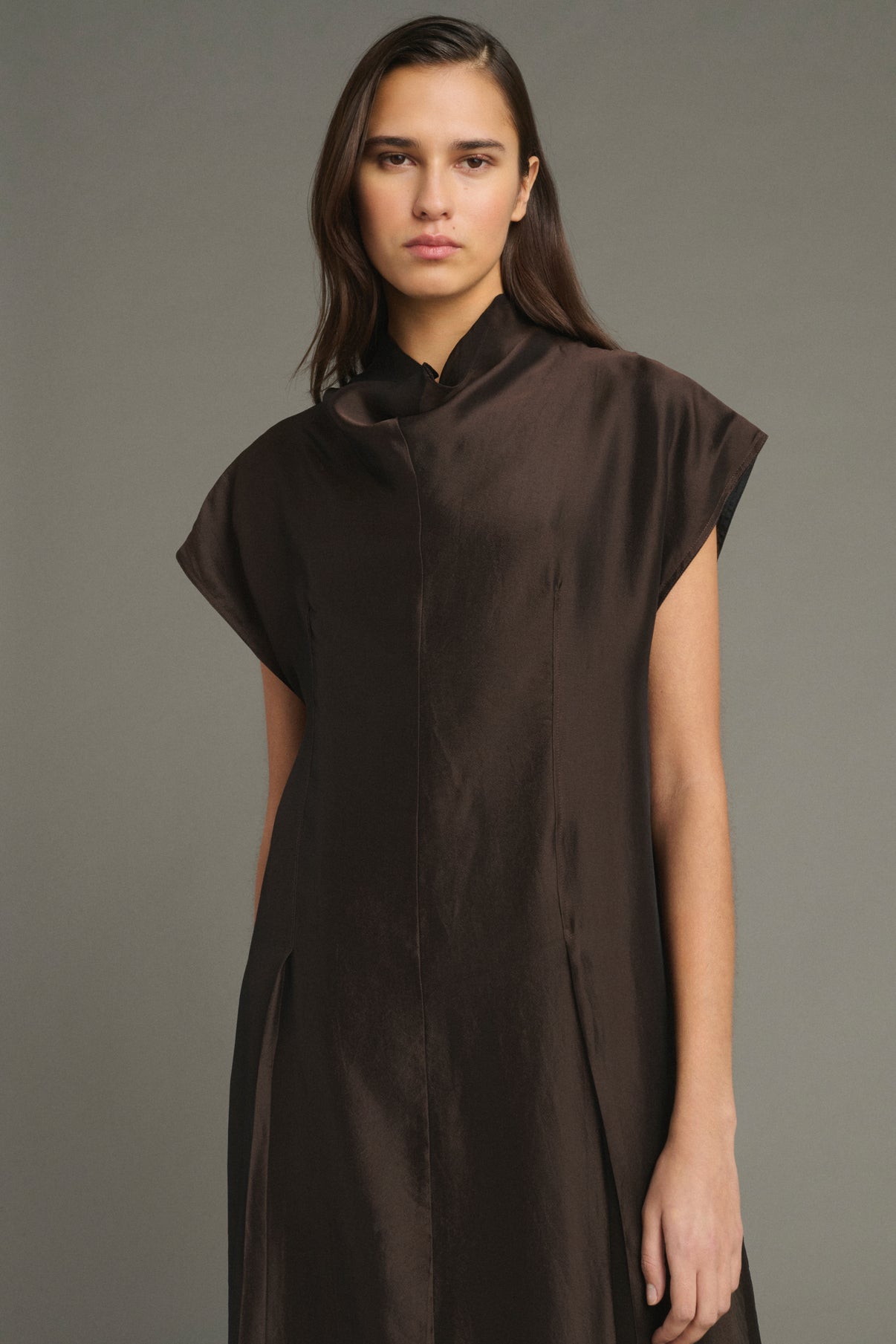Robe Lena - Marron - Femme vue 3