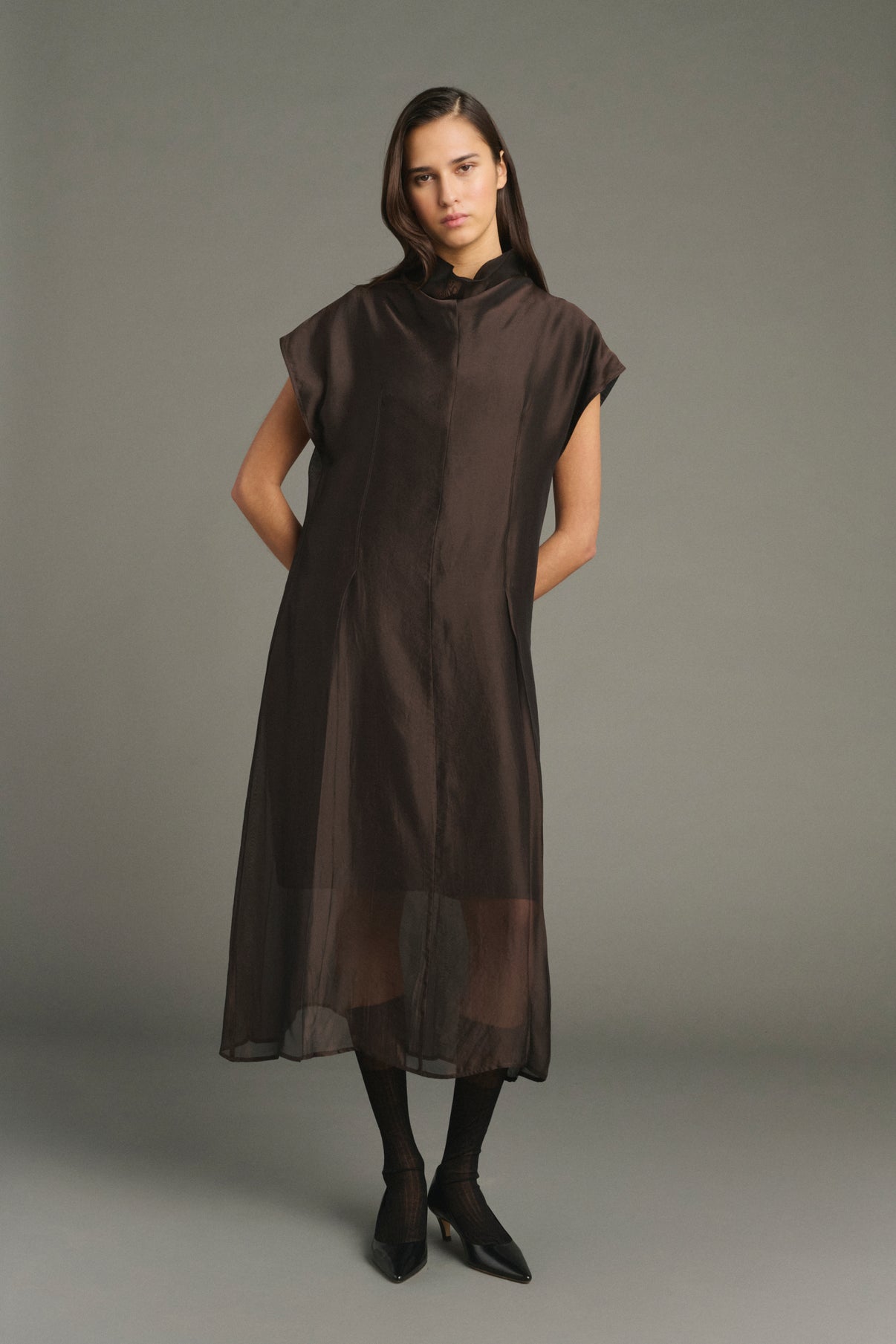 Robe Lena - Marron - Femme vue 1