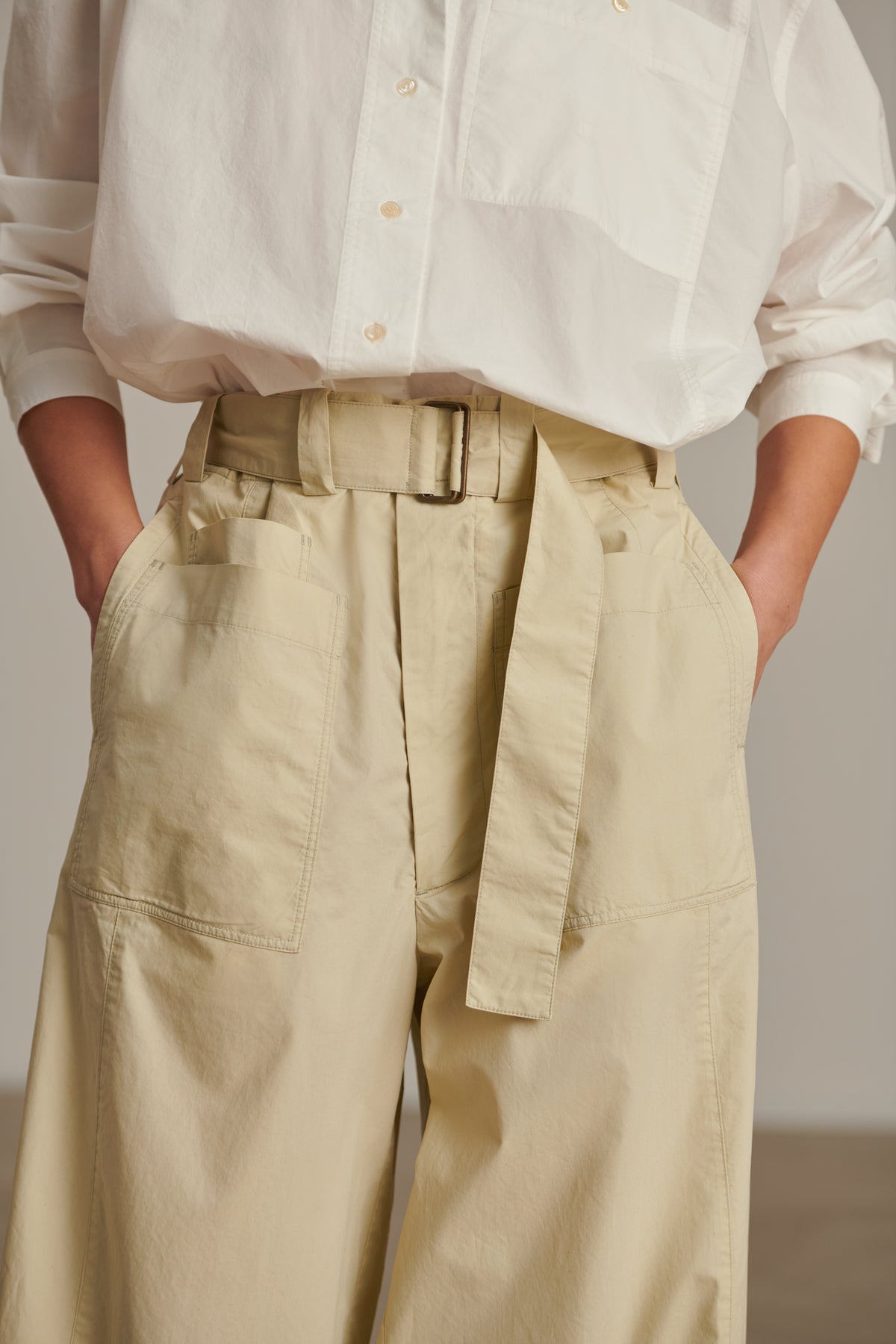 Pantalon Cody - Mastic - Coton - Femme vue 3