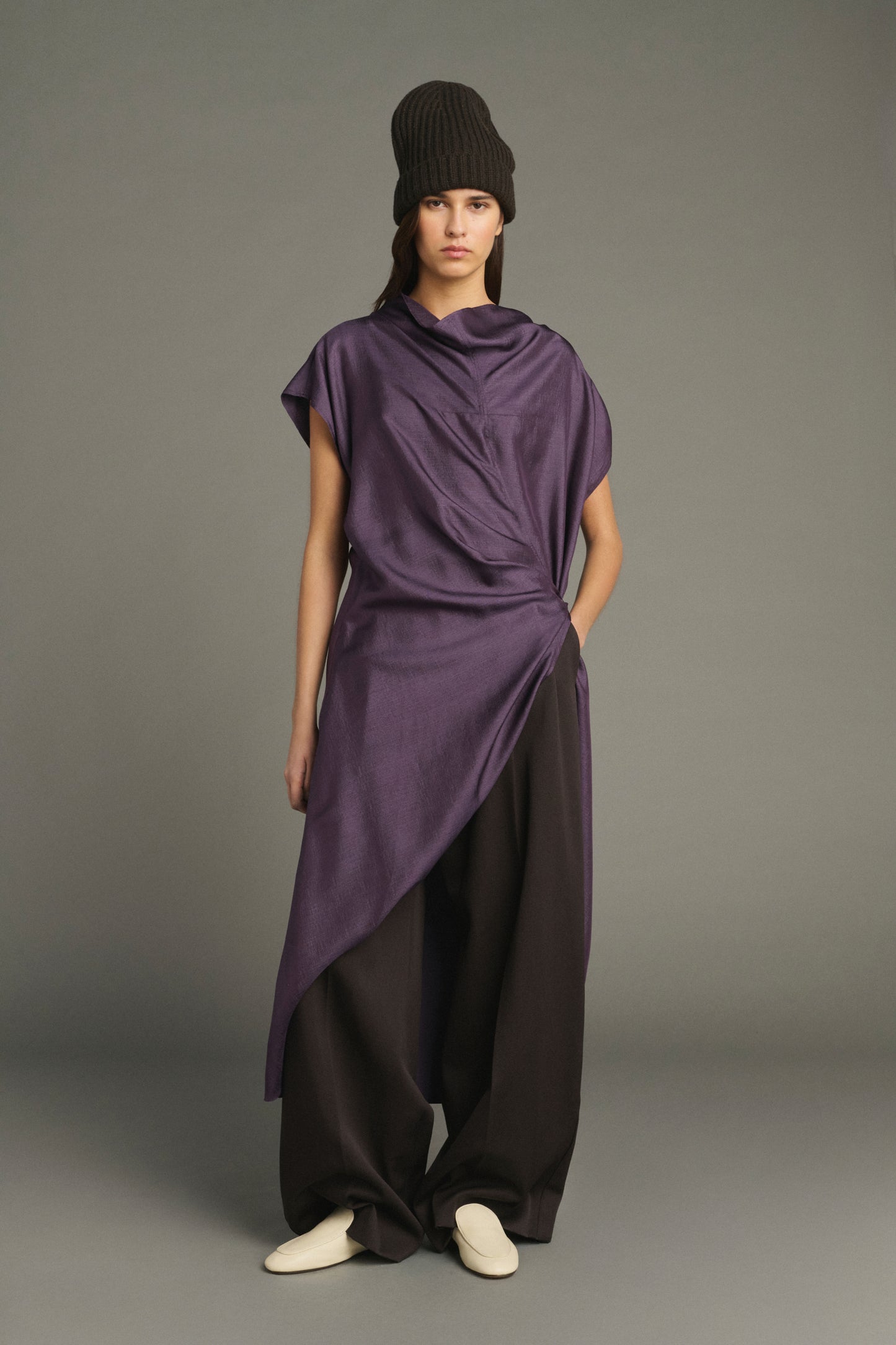 Robe Foggia - Violet - Soie - Femme