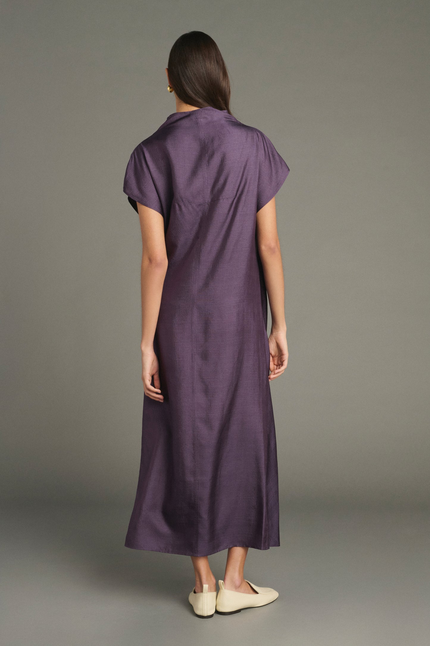 Robe Foggia - Violet - Soie - Femme
