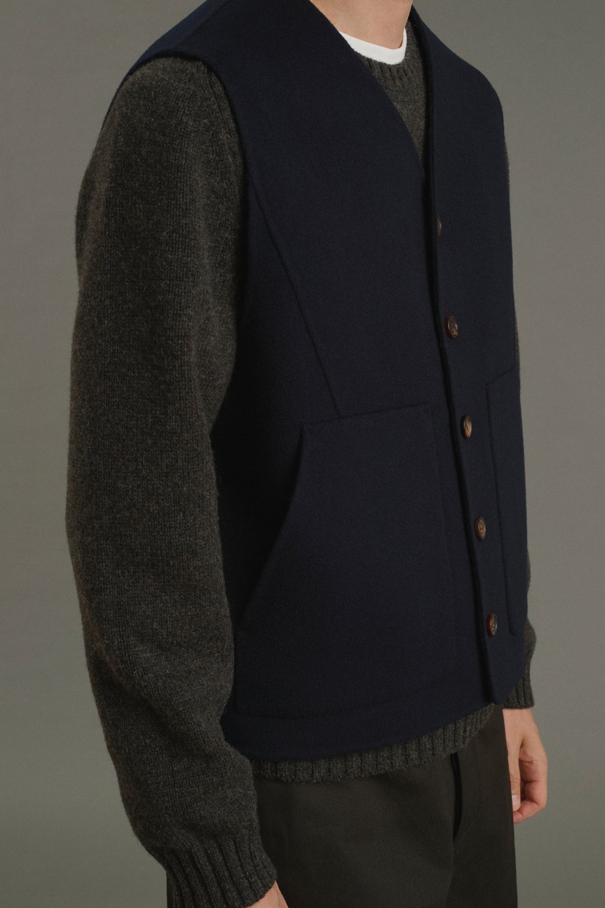 Veste Romain - Deep Navy - Double Face - Homme