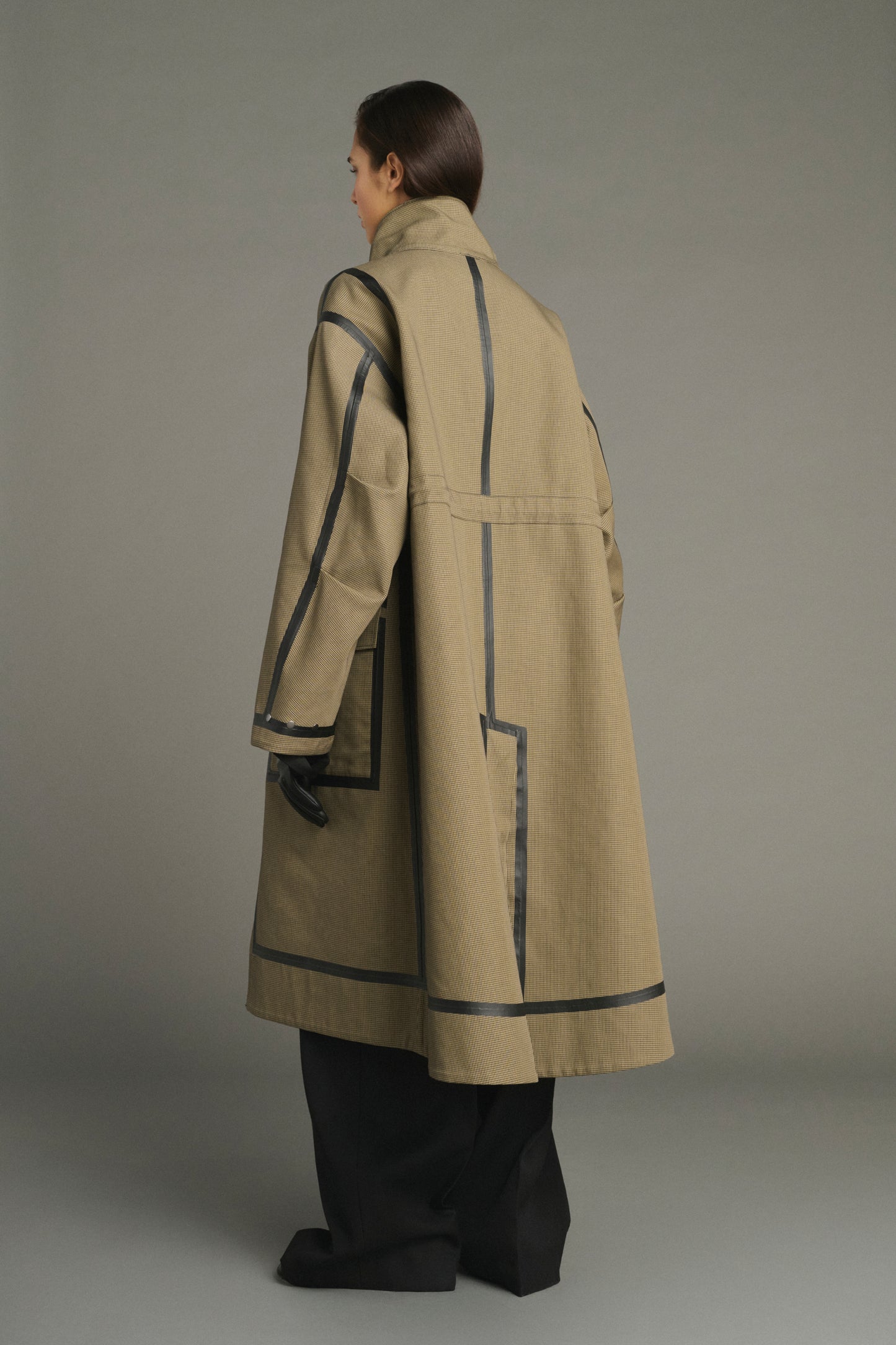Manteau Luce - Noir/Beige - Coton - Femme
