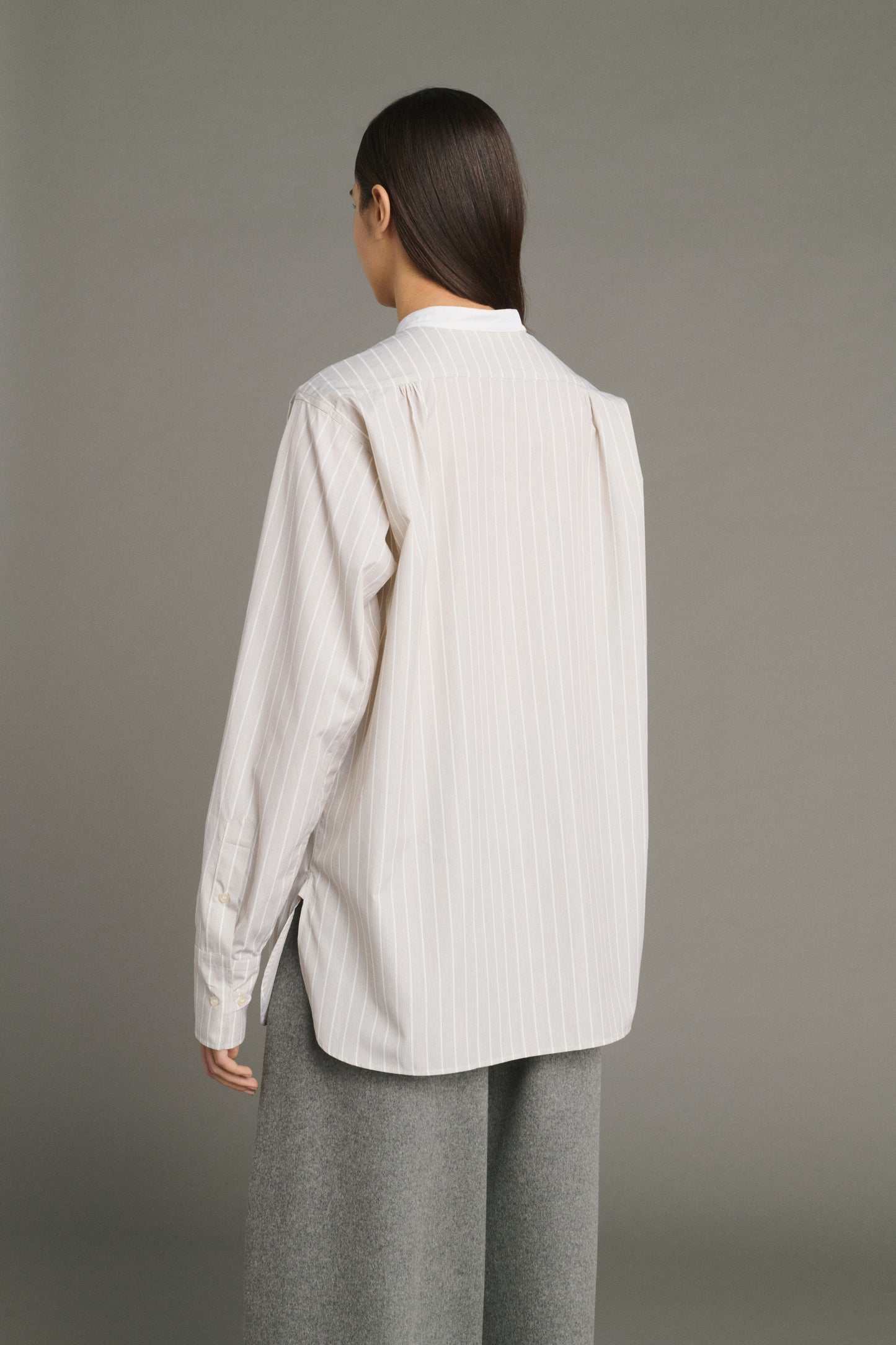 Chemise Lucile - Noisette/Écru - Coton - Femme