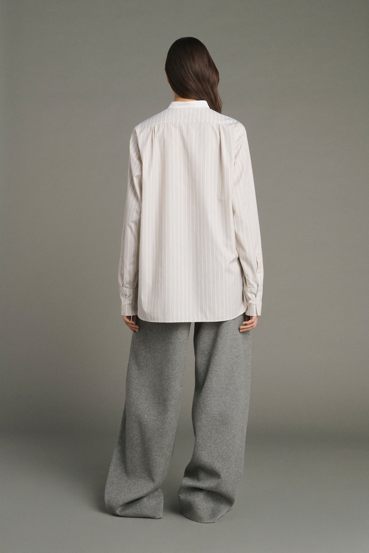 Chemise Lucile - Noisette/Écru - Coton - Femme vue 4