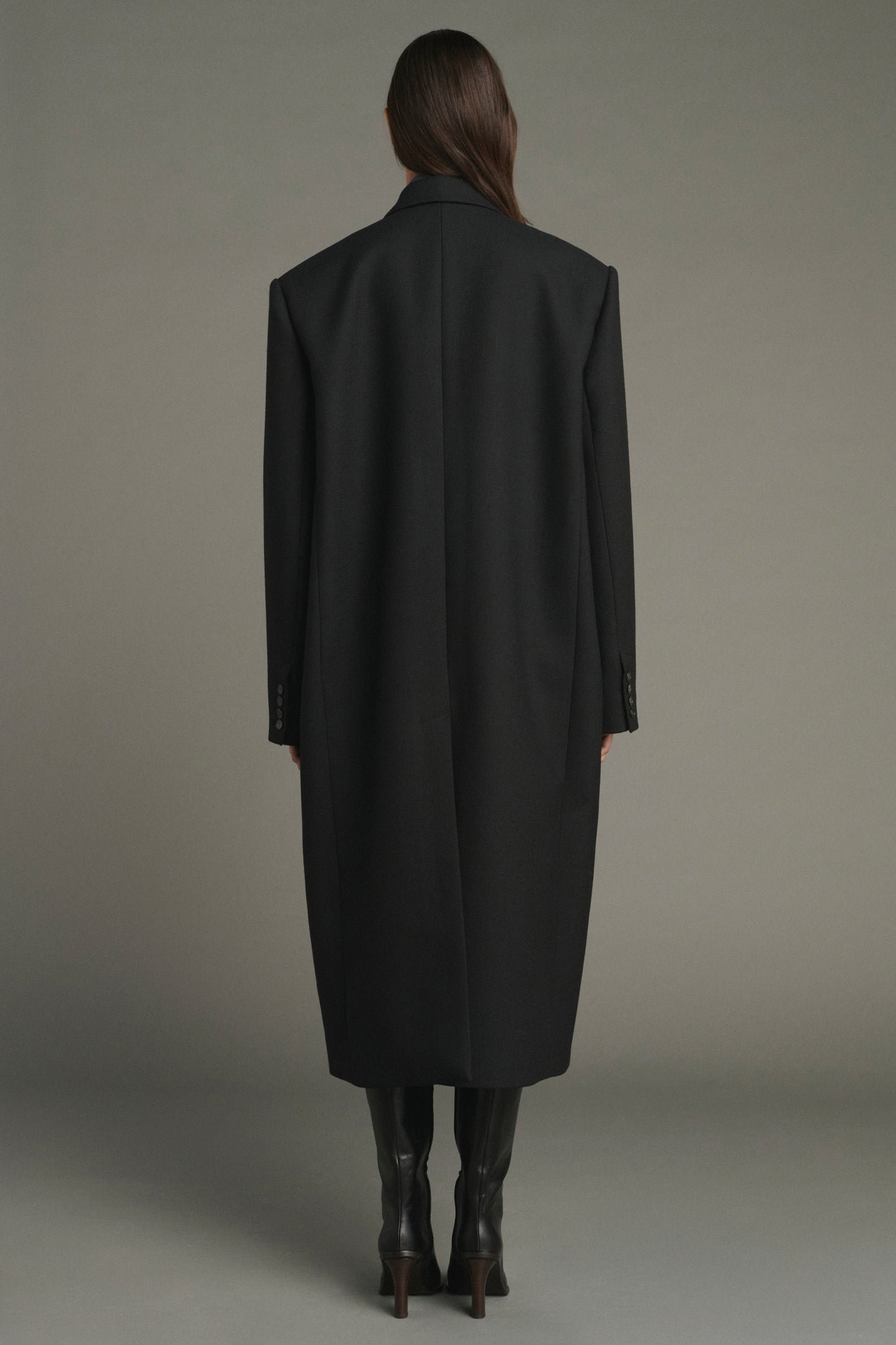Manteau Jim - Noir - Laine - Femme