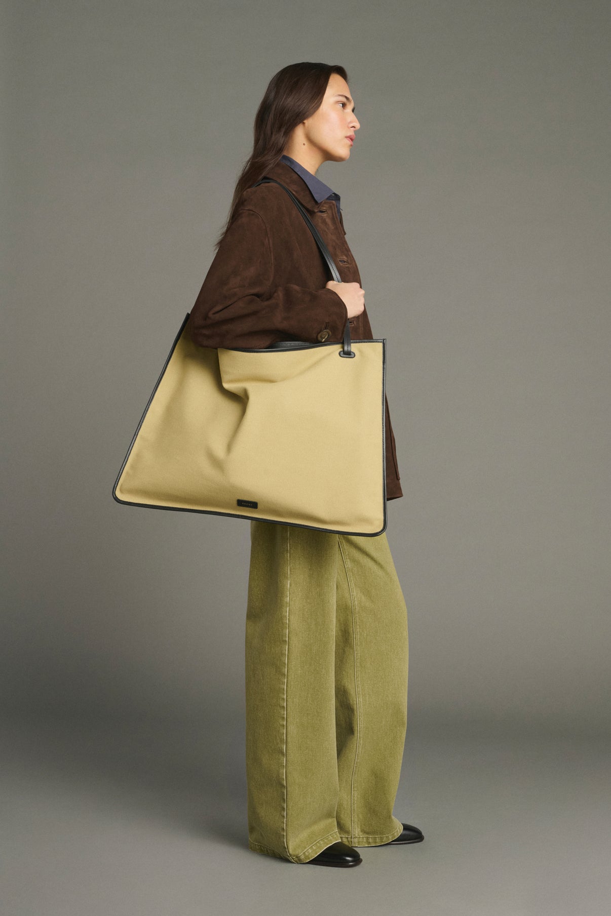 Cabas Darla - Beige/Noir - Coton - Femme vue 2