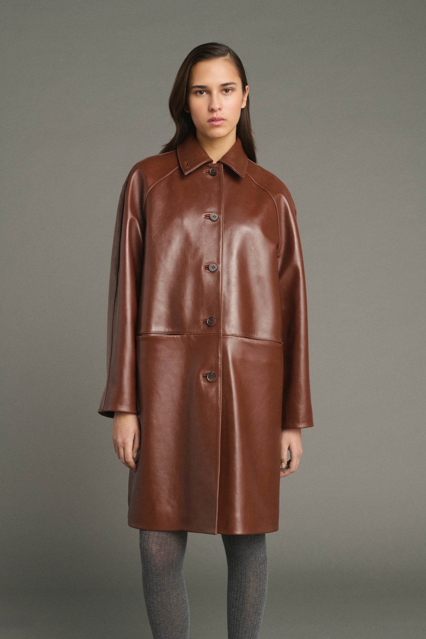 Pull Karl - Marron Chiné - Laine Mérinos - Femme