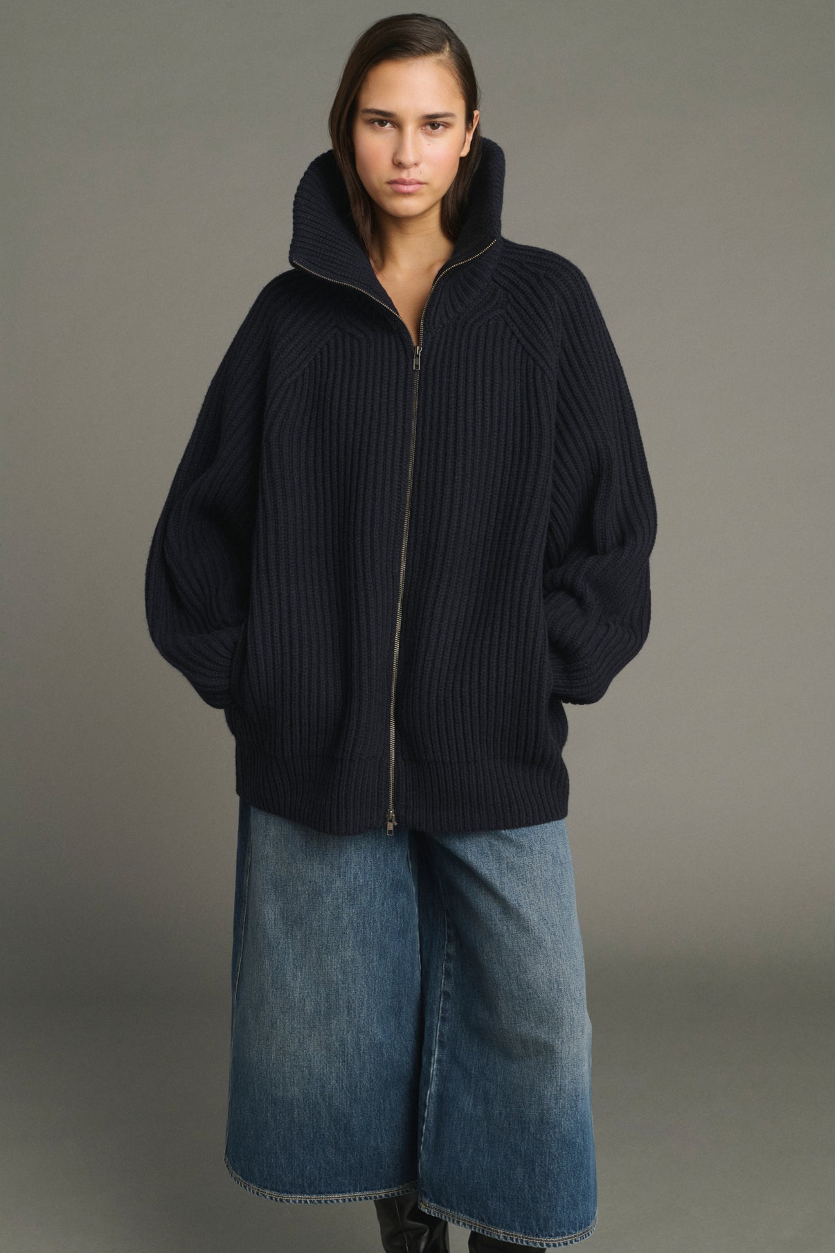 Veste Jasper - Navy - Laine Mérinos - Femme vue 3