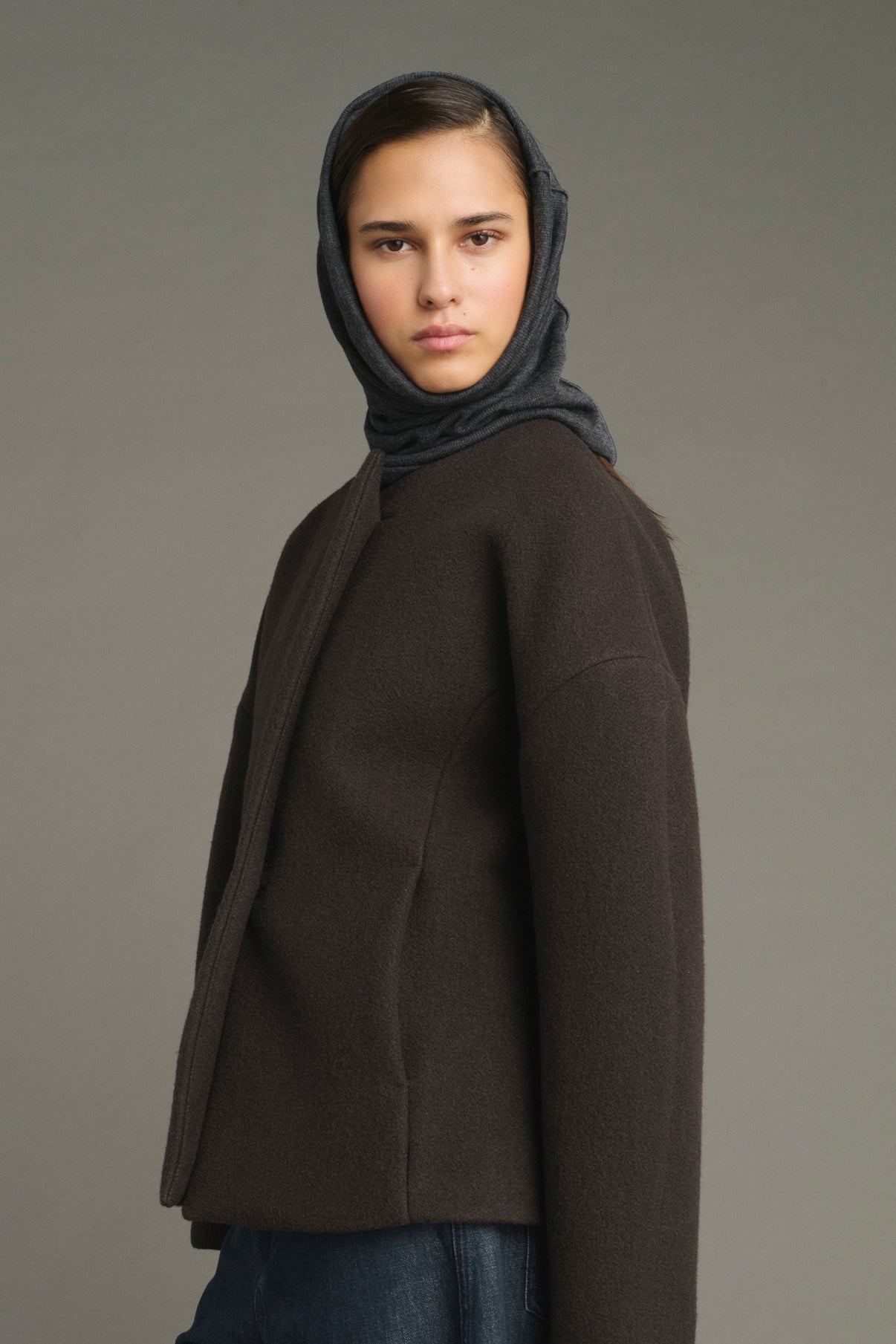 Veste France - Vert Ébène - Coton - Femme vue 3