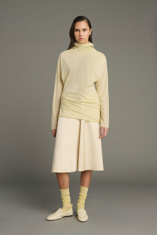Chaussettes Bach - Jaune Pâle - Coton - Femme