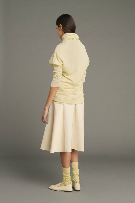 Tee-Shirt Lisia - Jaune Pâle - Coton - Femme