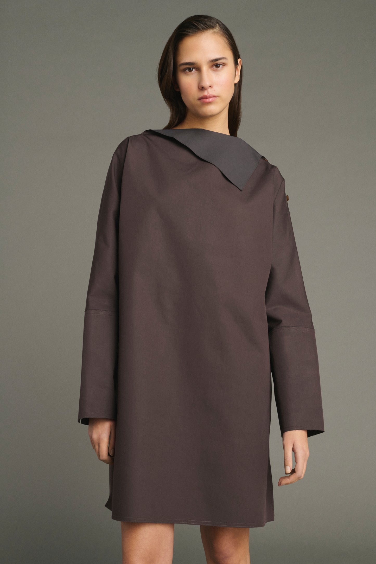 Robe Liris - Figue/Marron Foncé - Coton - Femme
