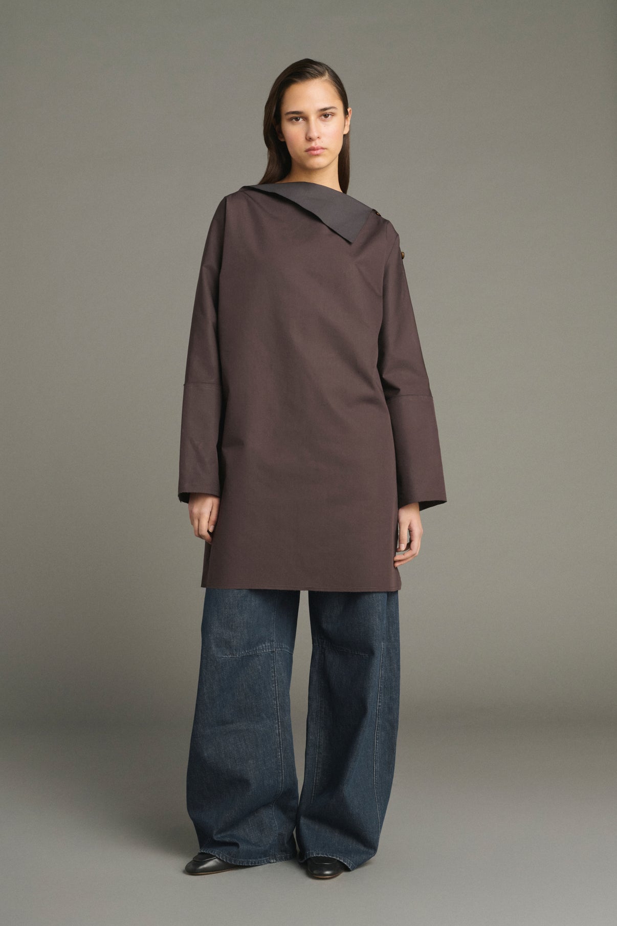 Robe Liris - Figue/Marron Foncé - Coton - Femme vue 4
