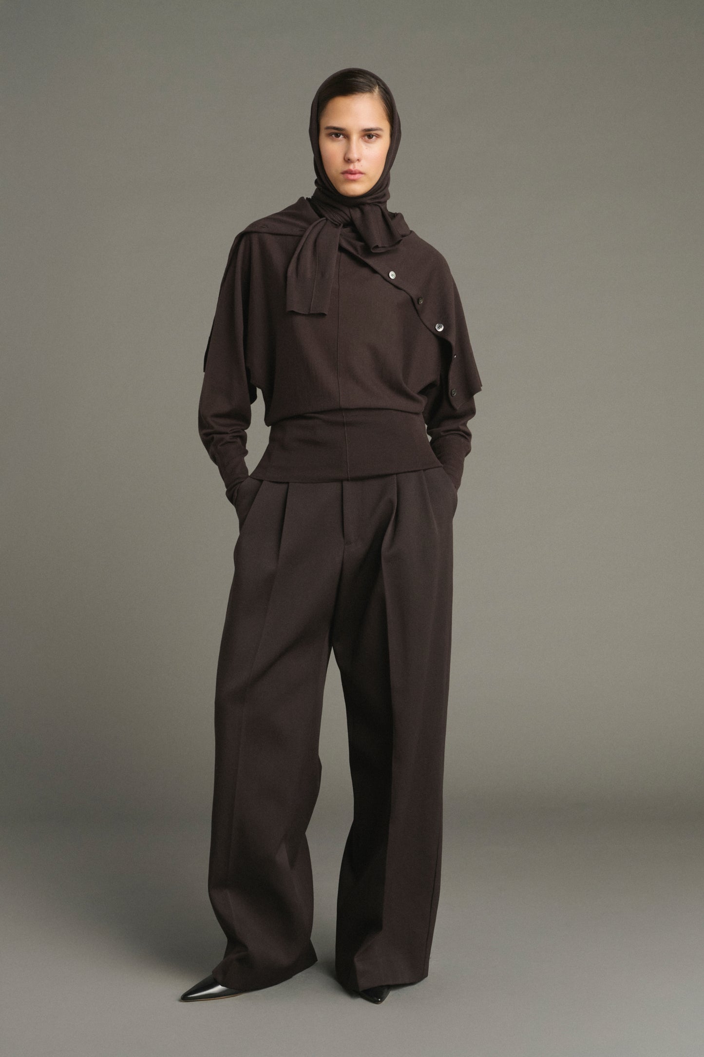 Pull Lindsay - Chocolat - Laine Mérinos - Femme