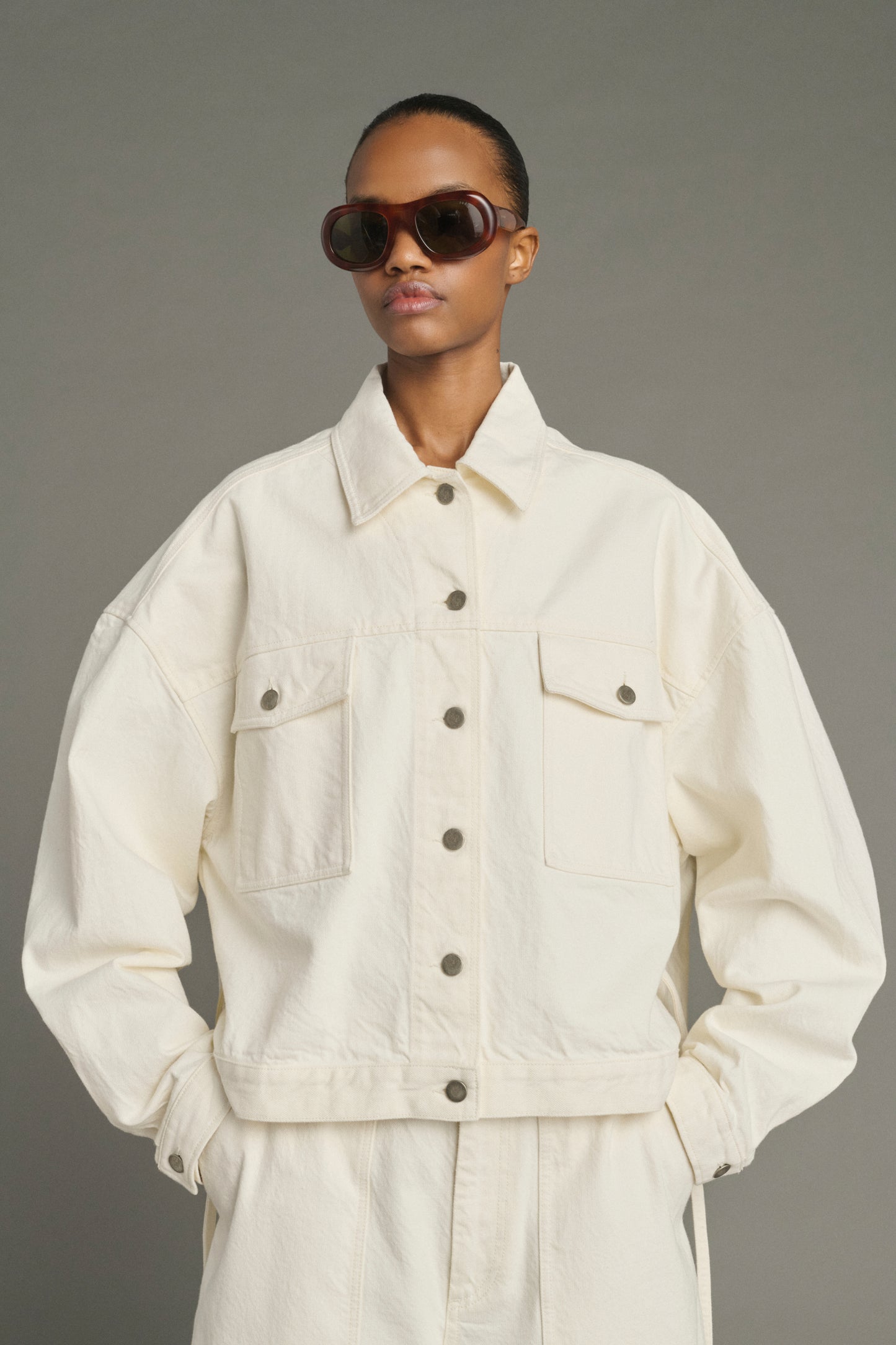 Veste Lys - Écru - Coton - Femme