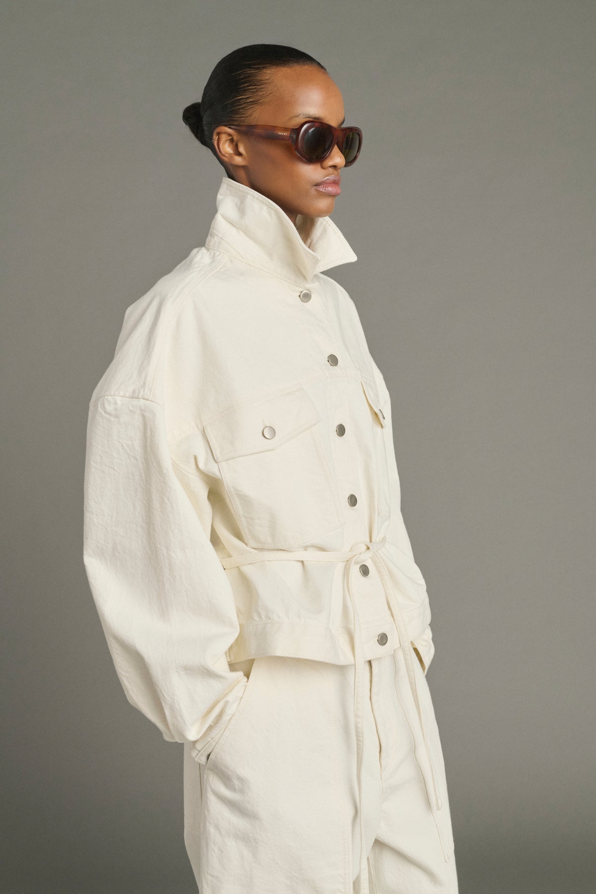 Veste Lys - Écru - Coton - Femme vue 1