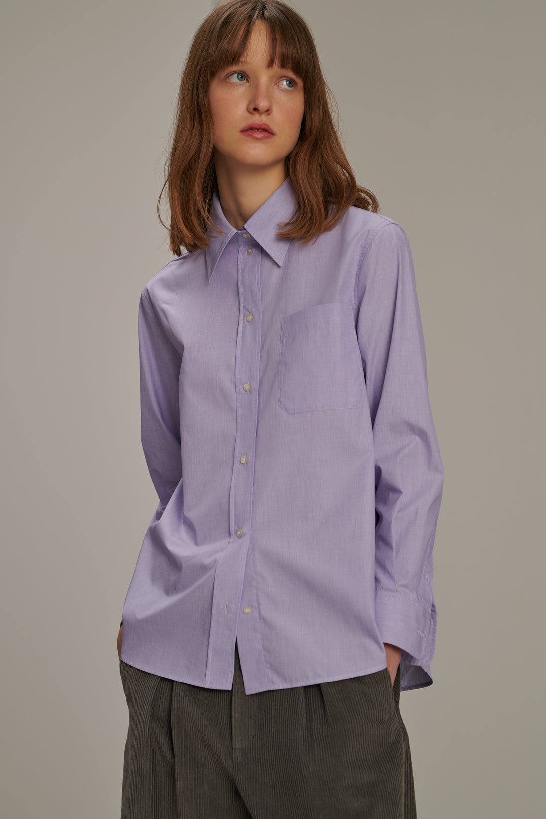 Chemise Maria - Lavande - Coton - Femme